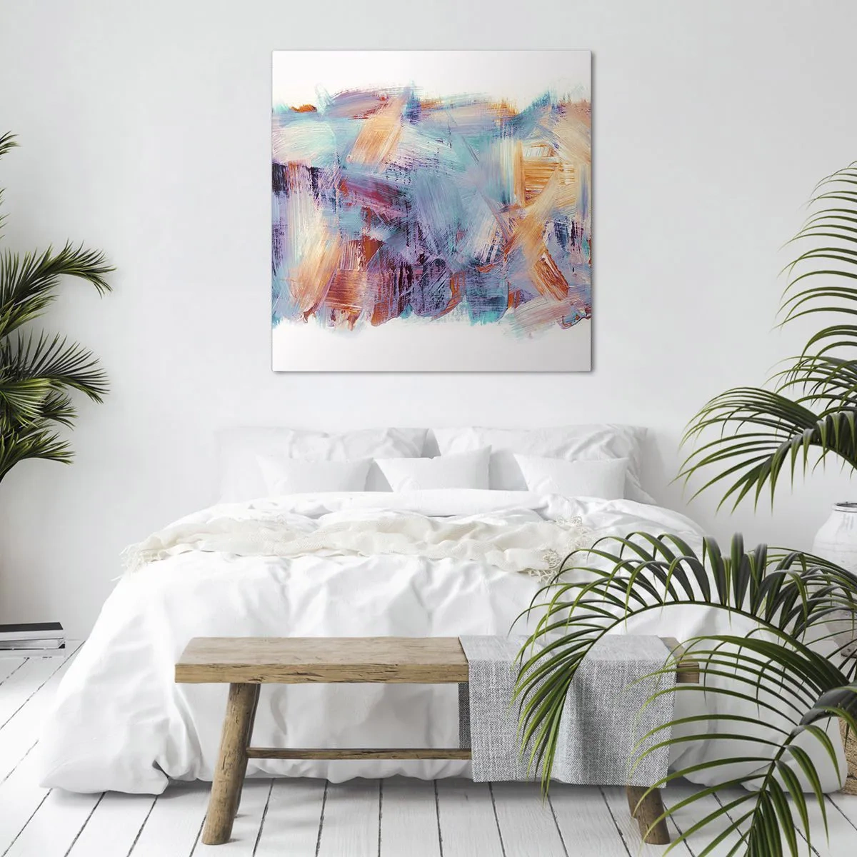 Obraz na plátně - Barevný nepořádek - 40x40 cm