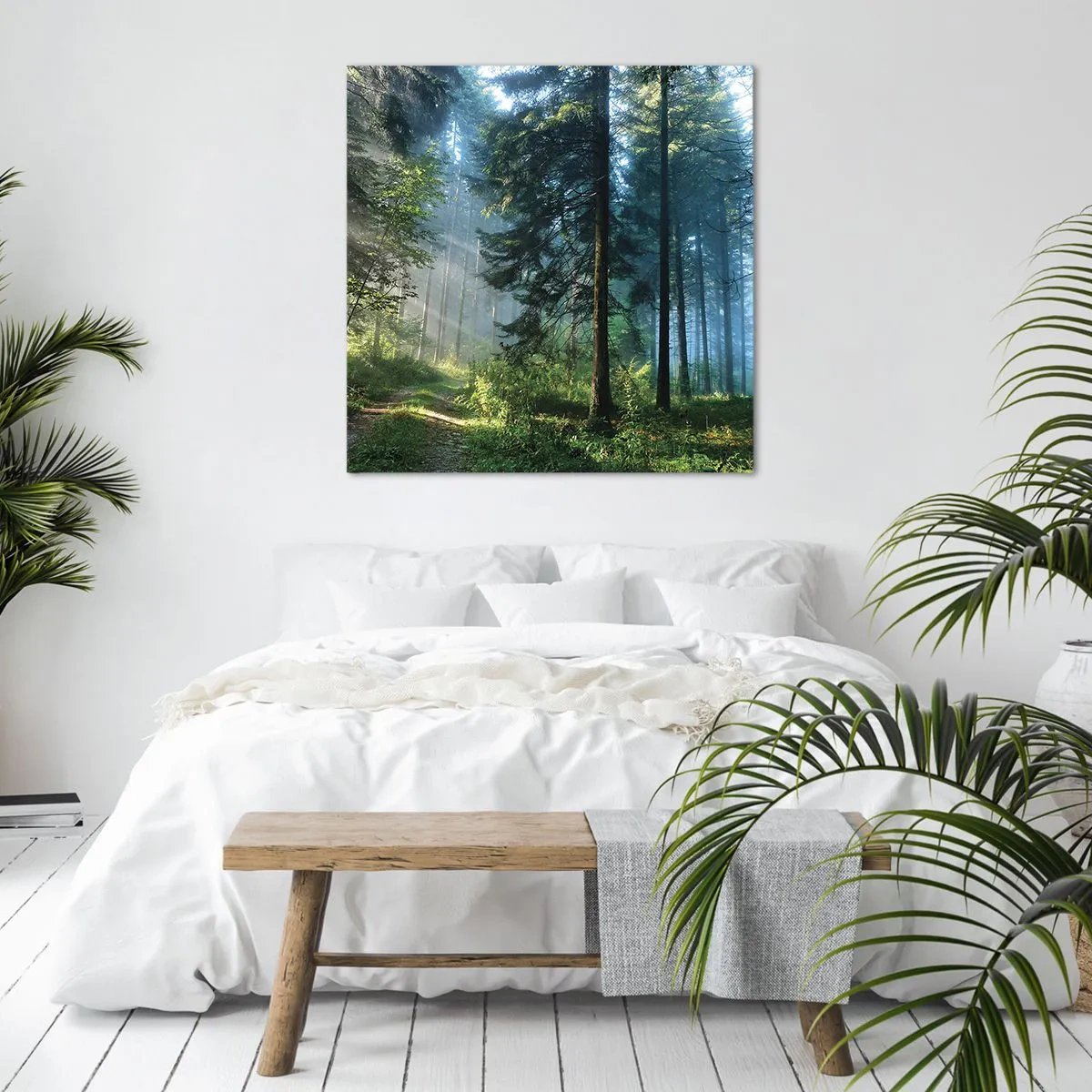 Obraz na plátně - Zářící za úsvitu - 50x50 cm