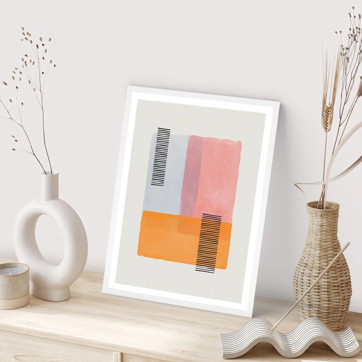 Plakát v bílém rámu - Z rohu do rohu - 70x100 cm