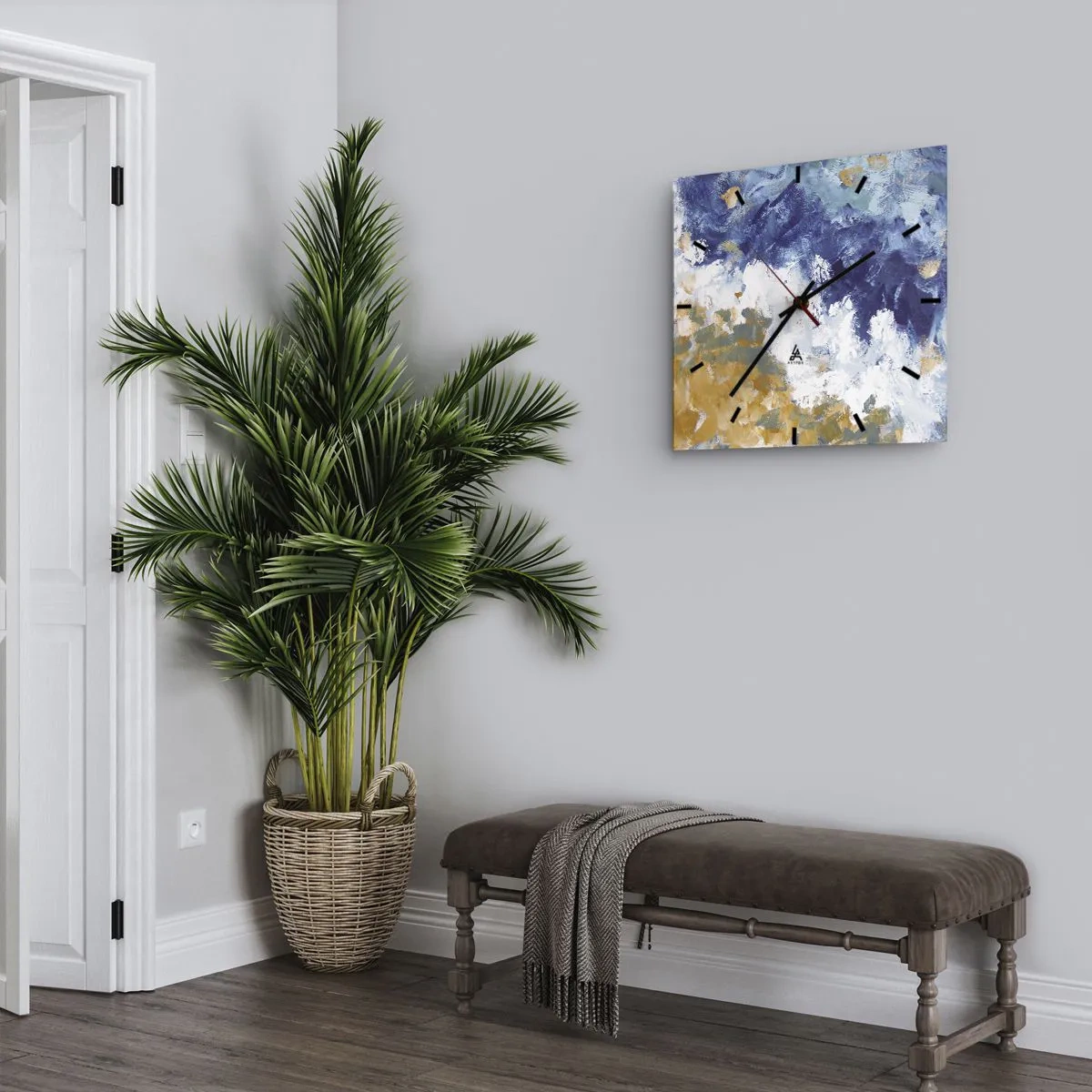 Nástěnné hodiny - Tanec živlů - 40x40 cm