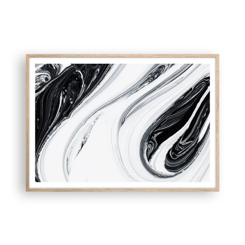 Plakát v rámu světlý dub - Spojení protikladů - 100x70 cm