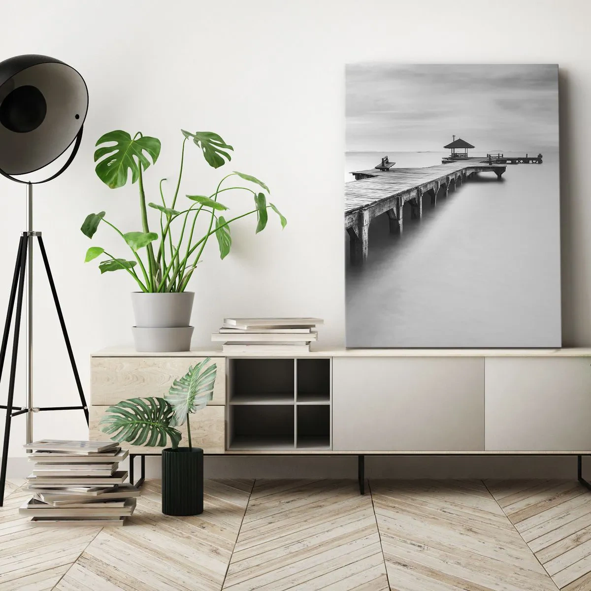 Obraz na plátně - Daleko od nás - 45x80 cm