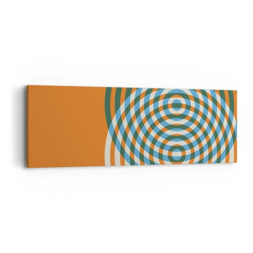 Obraz na plátně - Abstraktní kruhová variace - 90x30 cm