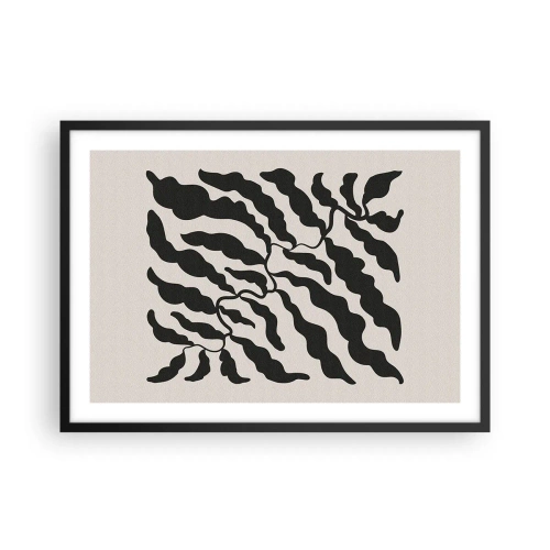 Plakát v černém rámu - Povaha čtverce - 70x50 cm