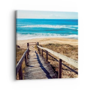 Obraz na plátně - Běž! - 40x40 cm