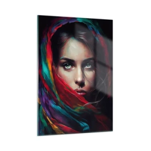 Obraz na skle - Zelenooké tajemství - 50x70 cm