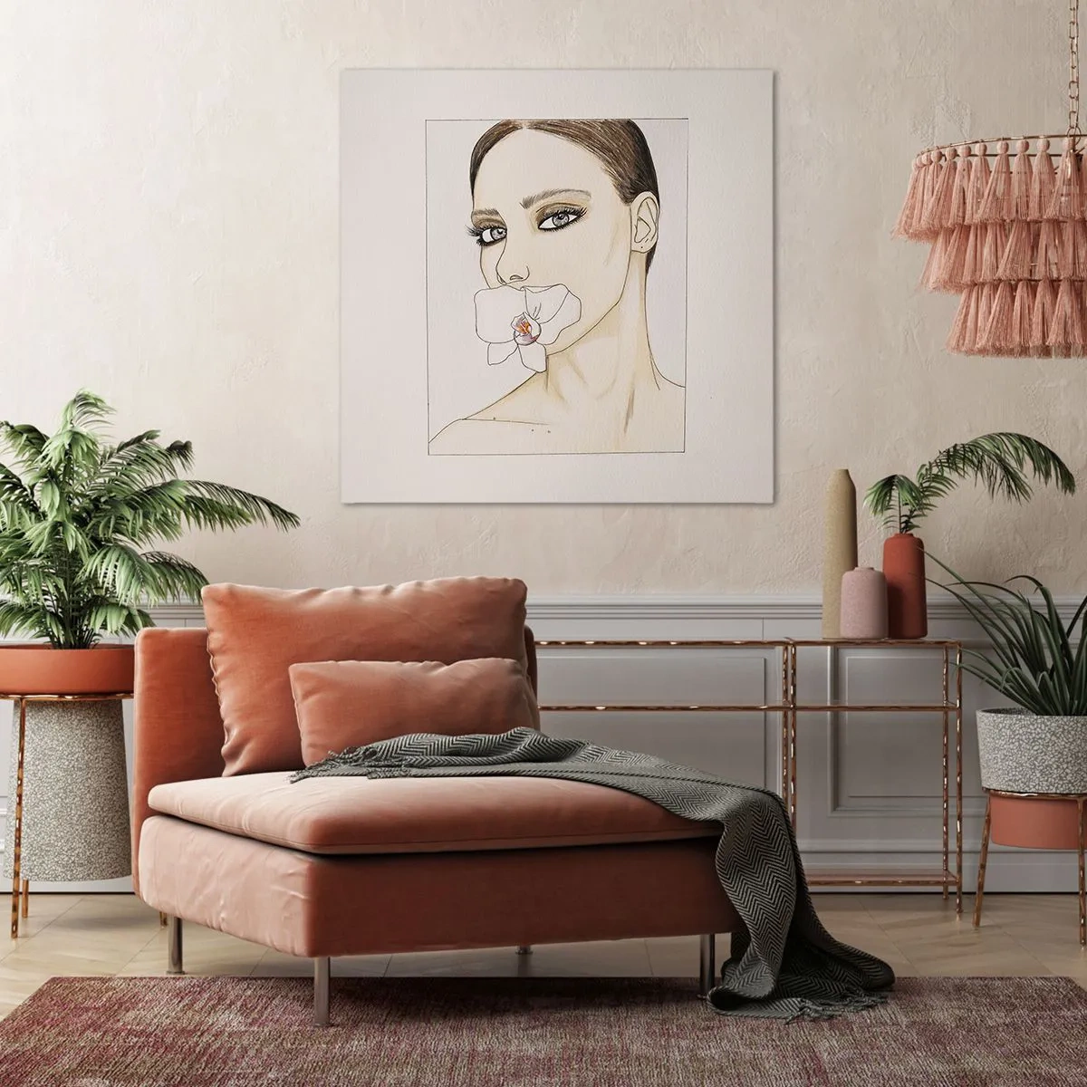Obraz na plátně - Symbol elegance a krásy - 60x60 cm