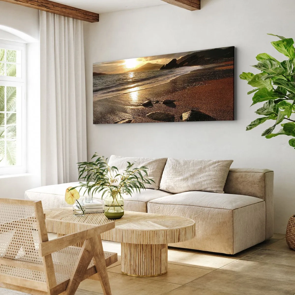 Obraz na plátně - Jdi za sluncem k výšinám - 100x40 cm