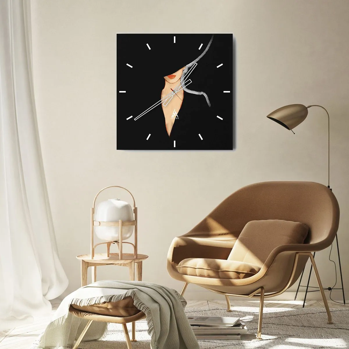 Nástěnné hodiny - Elegance a styl - 30x30 cm