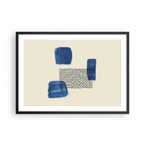 Plakát v černém rámu - Abstraktní kvarteto - 70x50 cm