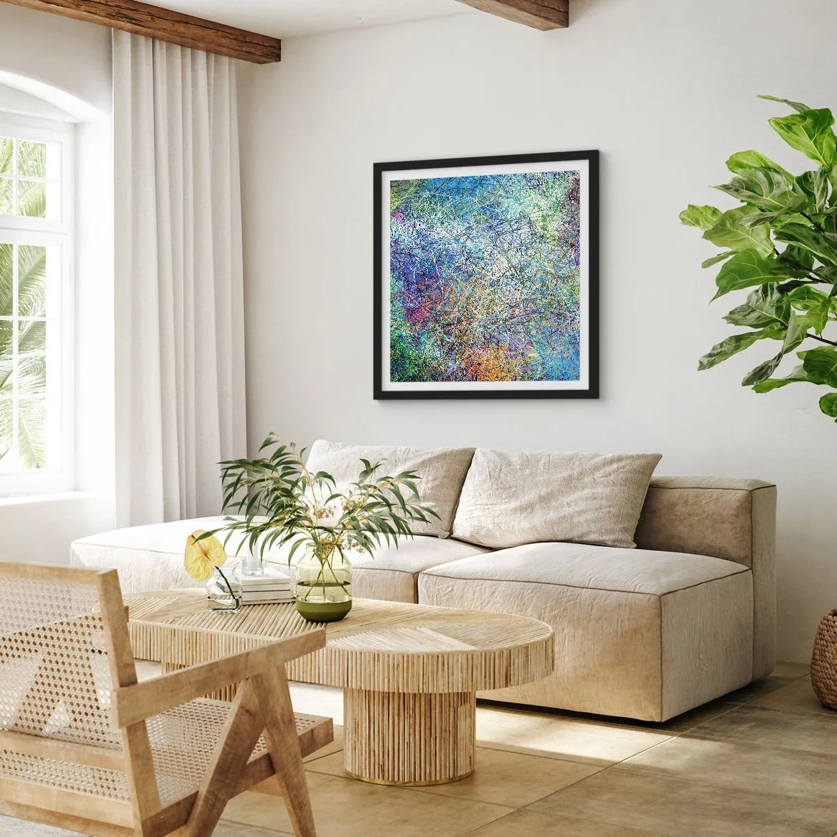 Plakát v černém rámu - To není tak jednoduché - 60x60 cm