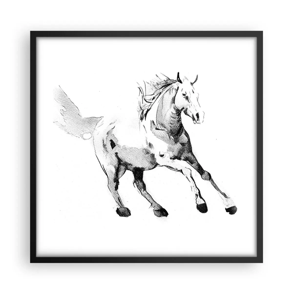 Plakát v černém rámu - Nezkrocená duše - 50x50 cm