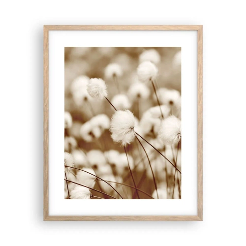 Plakát v rámu světlý dub - Chlupatý lán - 40x50 cm