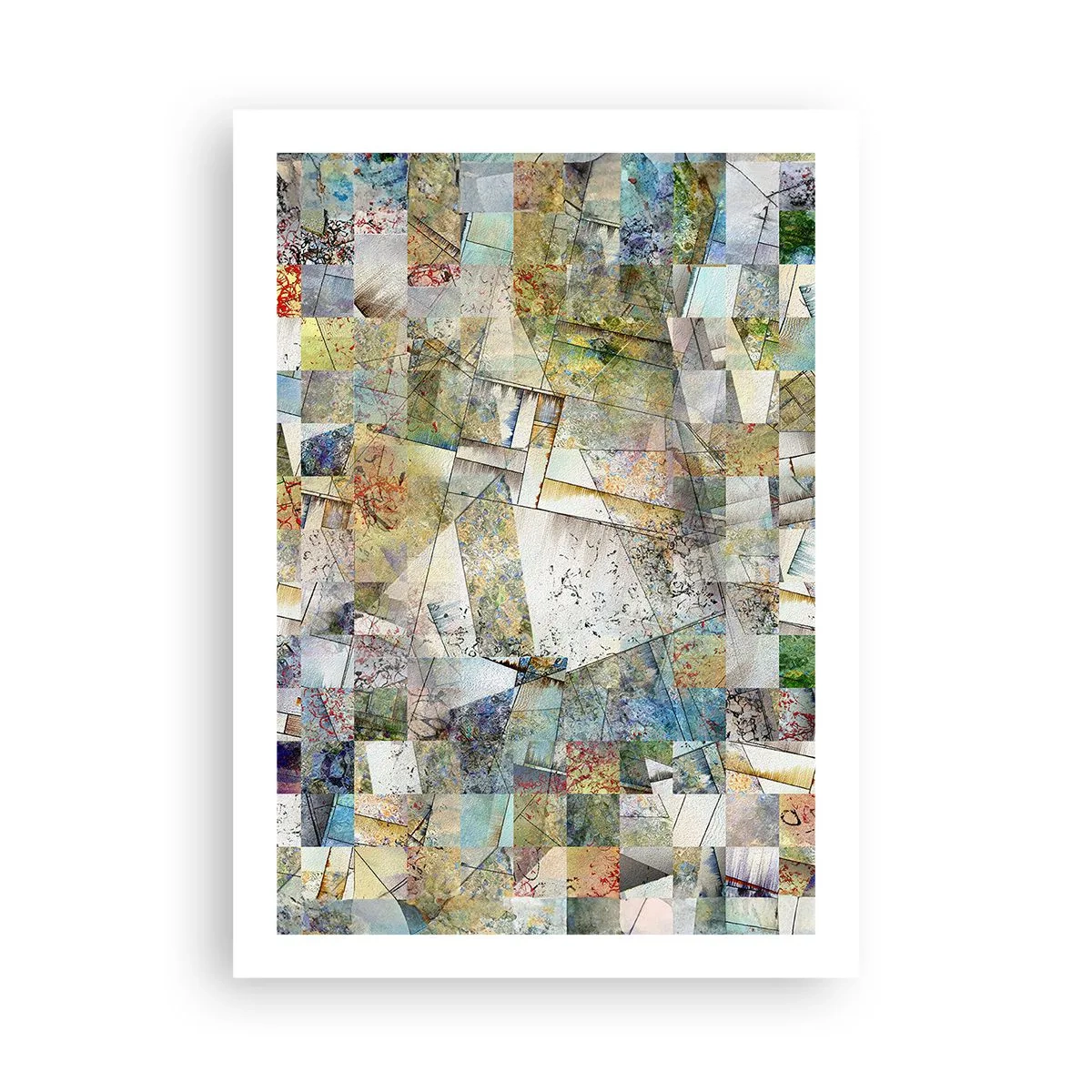 Plakát - Geometrické přeskupení - 50x70 cm