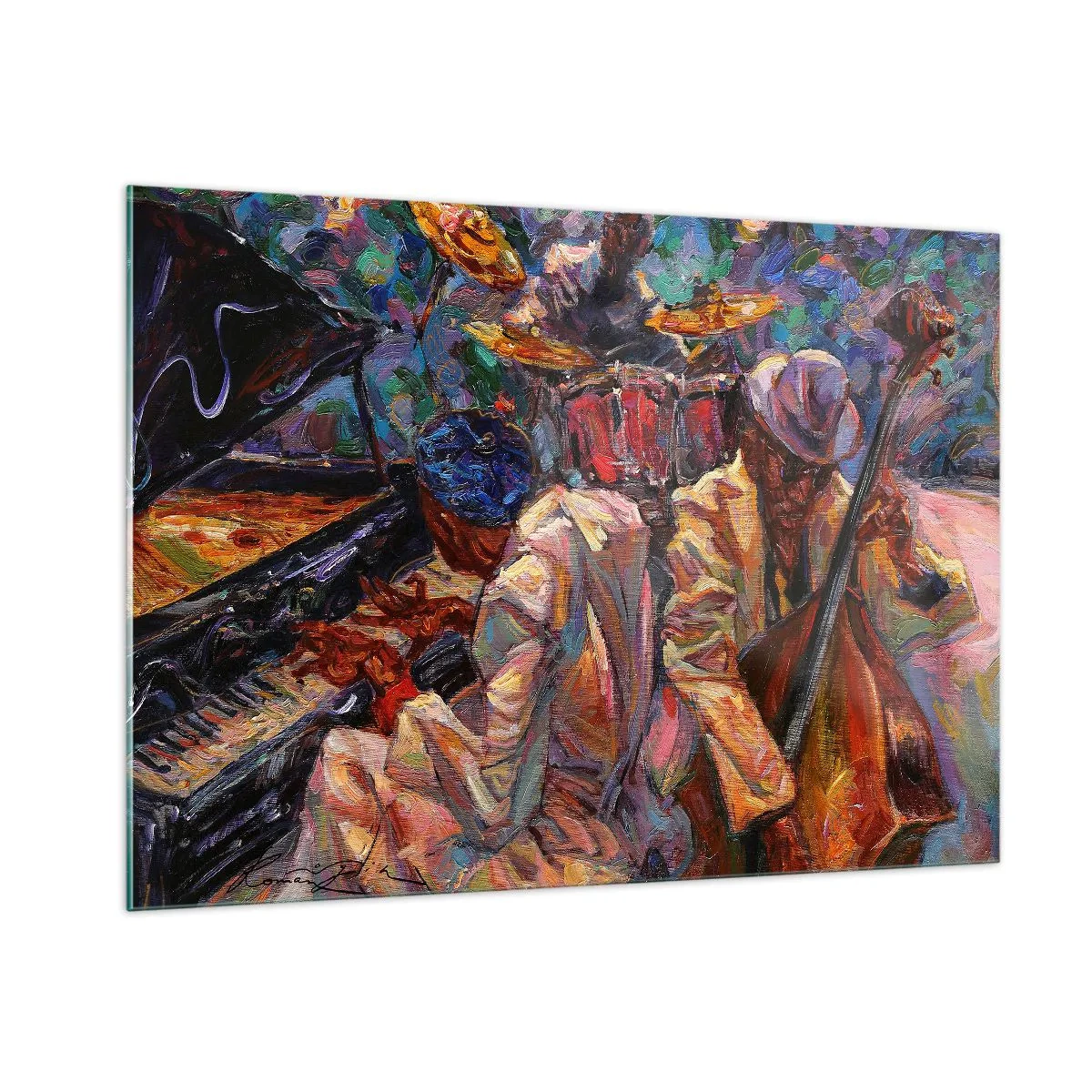 Obraz na skle - V jednom rytmu - 100x70 cm