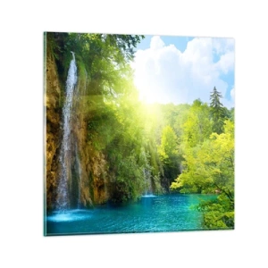 Obraz na skle - To musí být Eden - 30x30 cm