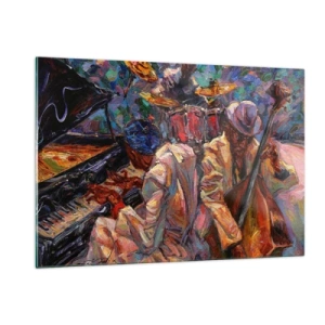 Obraz na skle - V jednom rytmu - 120x80 cm