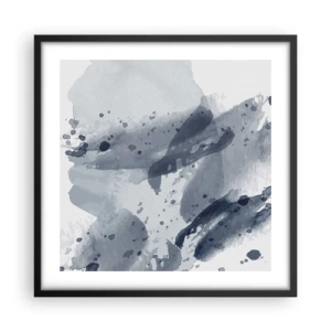 Plakát v černém rámu - Studie o povaze vody - 50x50 cm