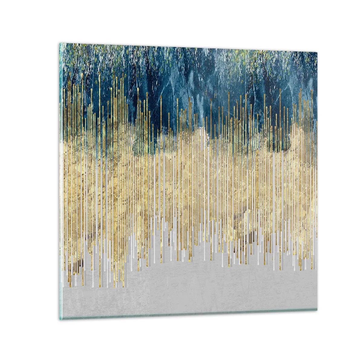 Obraz na skle - Zlacená hranice - 30x30 cm