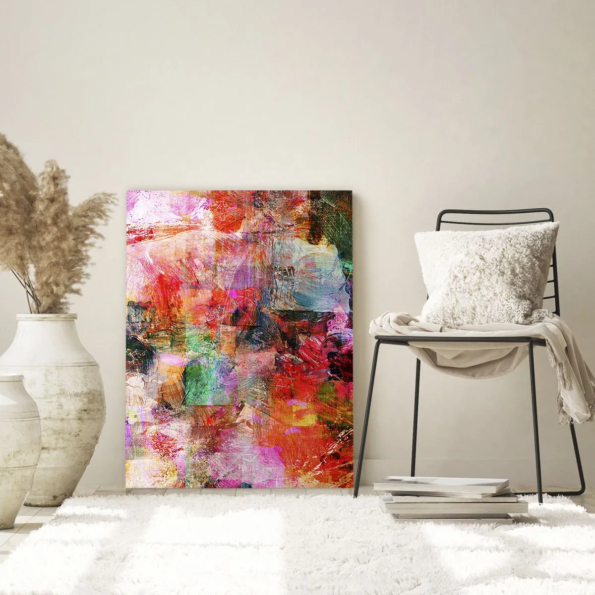 Obraz na skle - Cesta růžovou - 50x70 cm