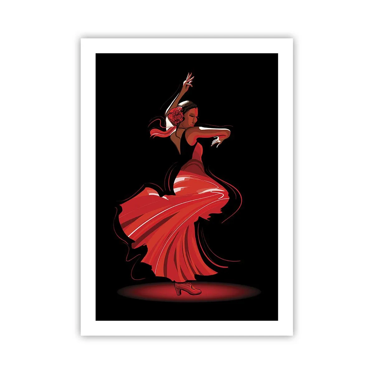 Plakát - Žhavá duše flamenco - 50x70 cm