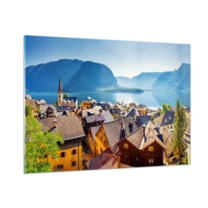 Obraz na skle - Víc malebně to nejde - 100x70 cm