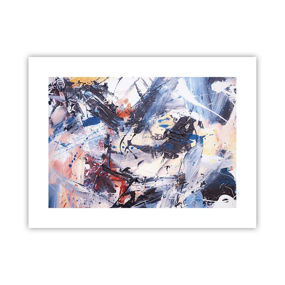 Plakát - Bláznivý tanec abstrakce - 40x30 cm