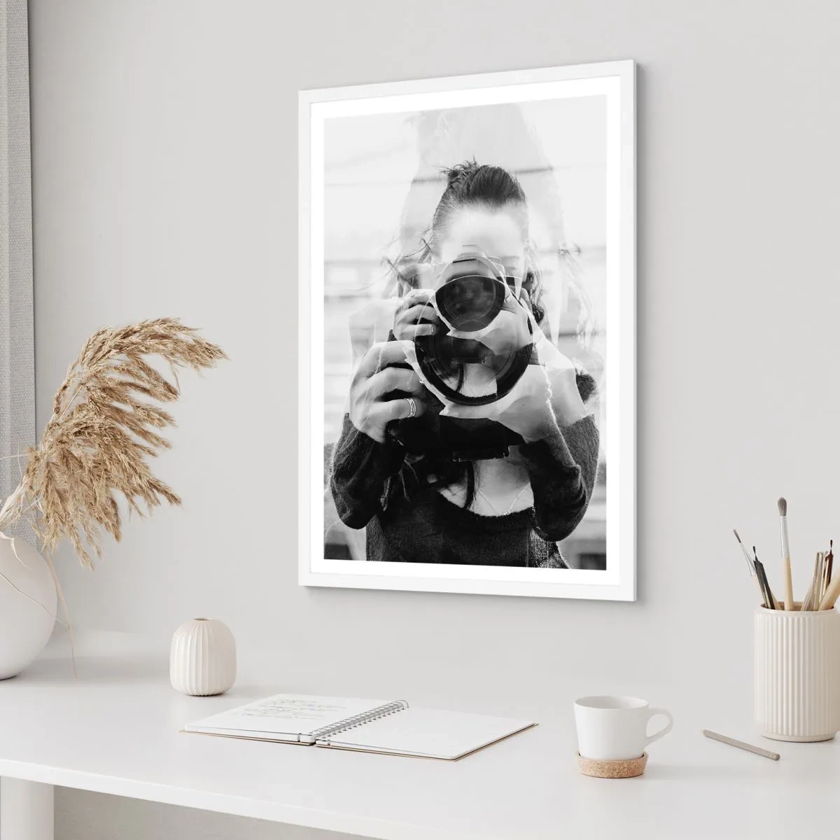 Plakát v bílém rámu - Tvůrce a materiál - 70x100 cm