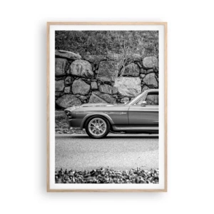 Plakát v rámu světlý dub - Legenda 60. let - 70x100 cm