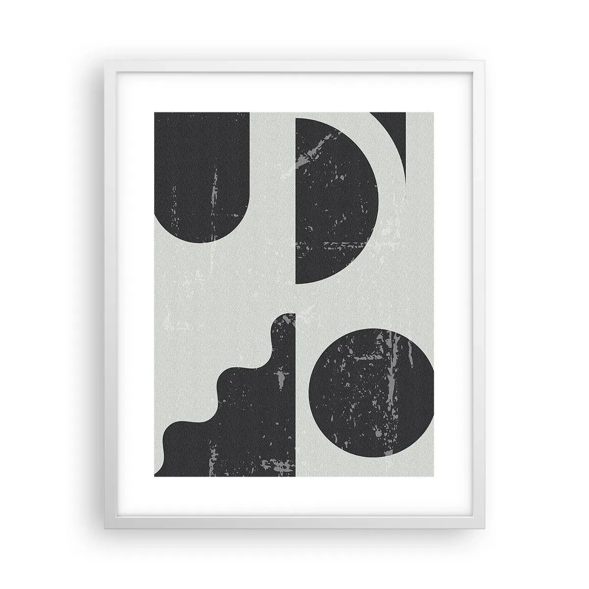 Plakát v bílém rámu - Kompozice nad a pod - 40x50 cm