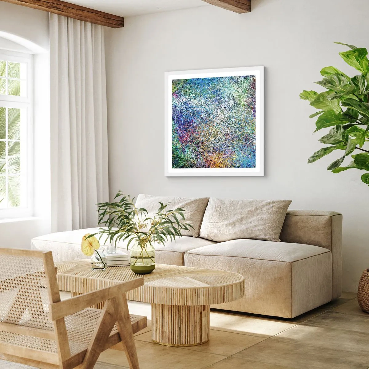 Plakát v bílém rámu - To není tak jednoduché - 60x60 cm