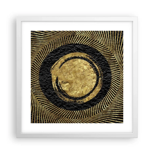 Plakát v bílém rámu - Glamour kompozice - 40x40 cm