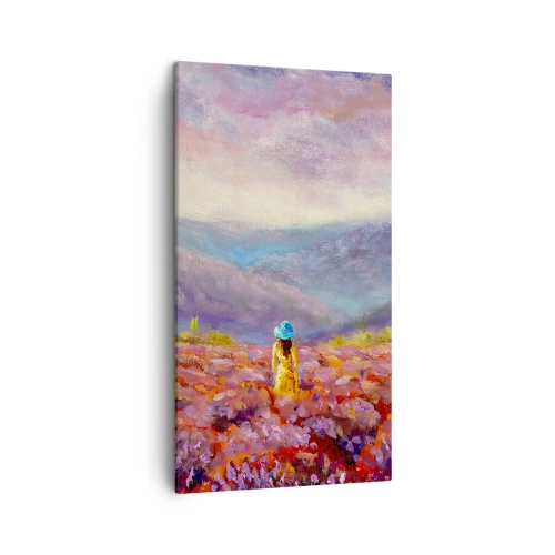 Obraz na plátně - V levandulovém světě - 45x80 cm