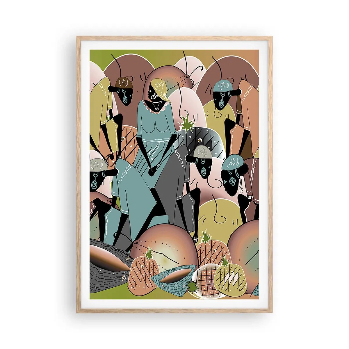 Plakát v rámu světlý dub - Blíží se velký svátek - 70x100 cm