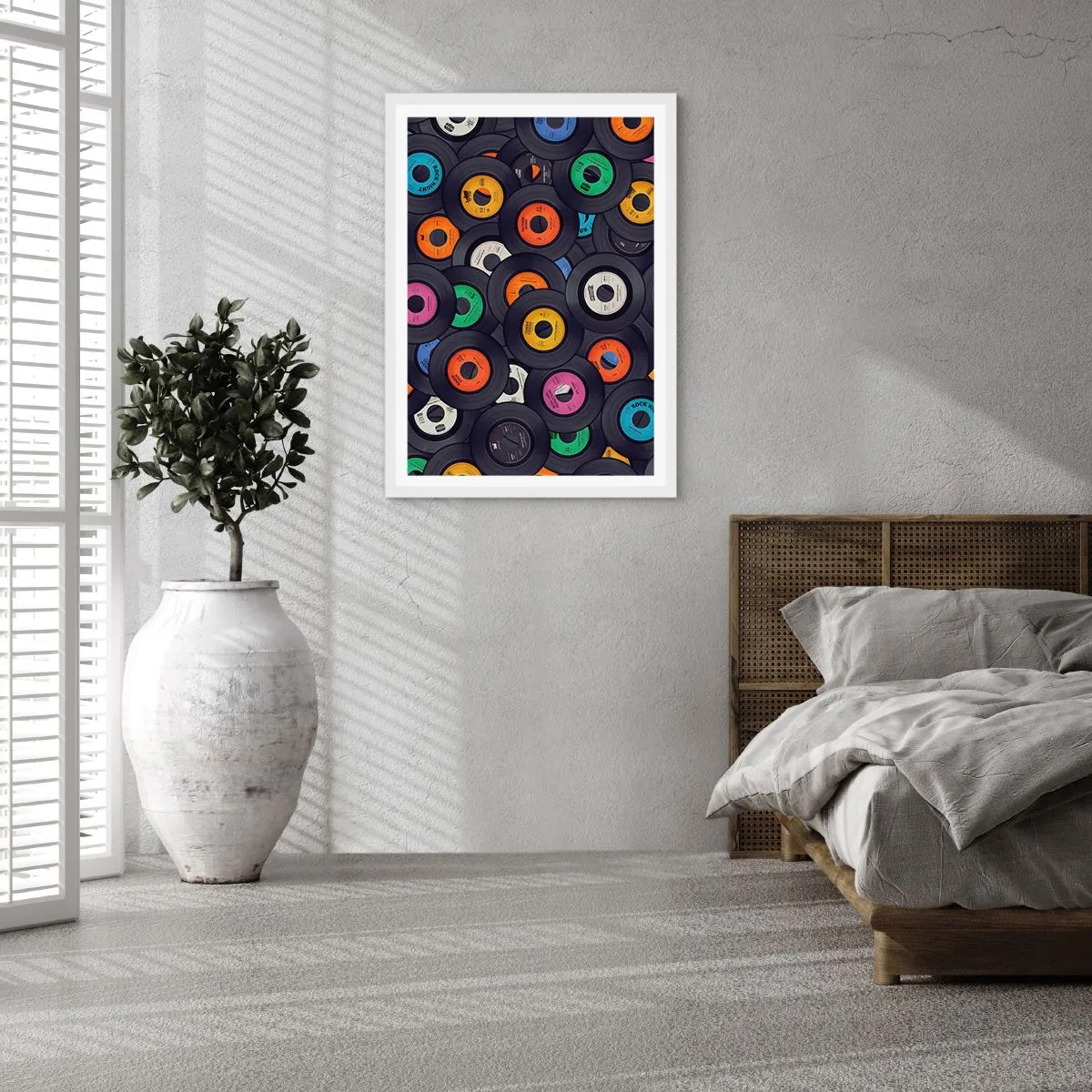 Plakát v bílém rámu - Barvy klasiky - 40x50 cm