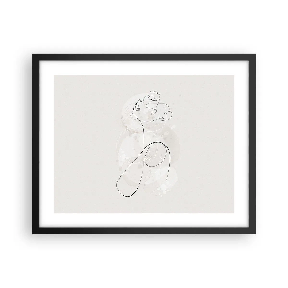 Plakát v černém rámu - Spirála krásy - 50x40 cm