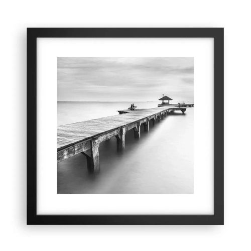 Plakát v černém rámu - Daleko od nás - 30x30 cm