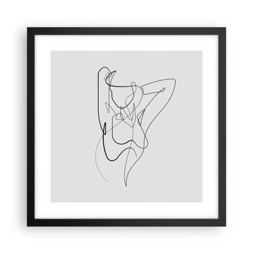 Plakát v černém rámu - Ty jsi záhada… - 40x40 cm