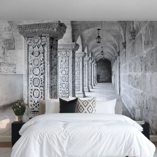 Fototapeta Premium Sand - Kam...? - Architektura, Kus, Černý a bílý - 100x70 cm
