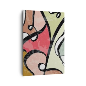 Obraz na plátně - Piruety uprostřed barev - 50x70 cm