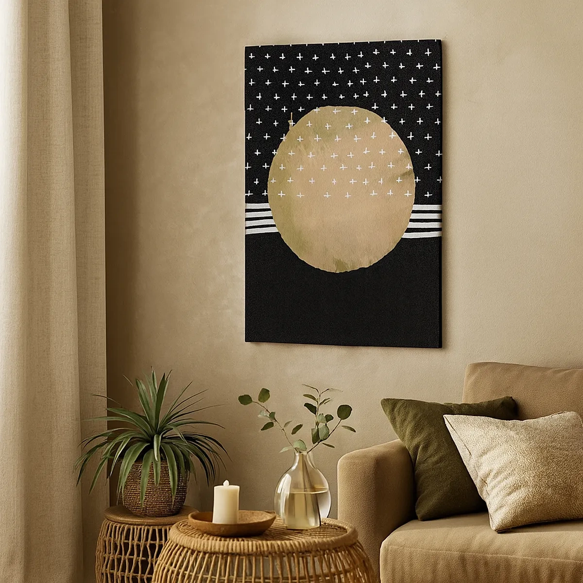 Obraz na plátně - Kompozice: vlajka galaxie - 50x70 cm