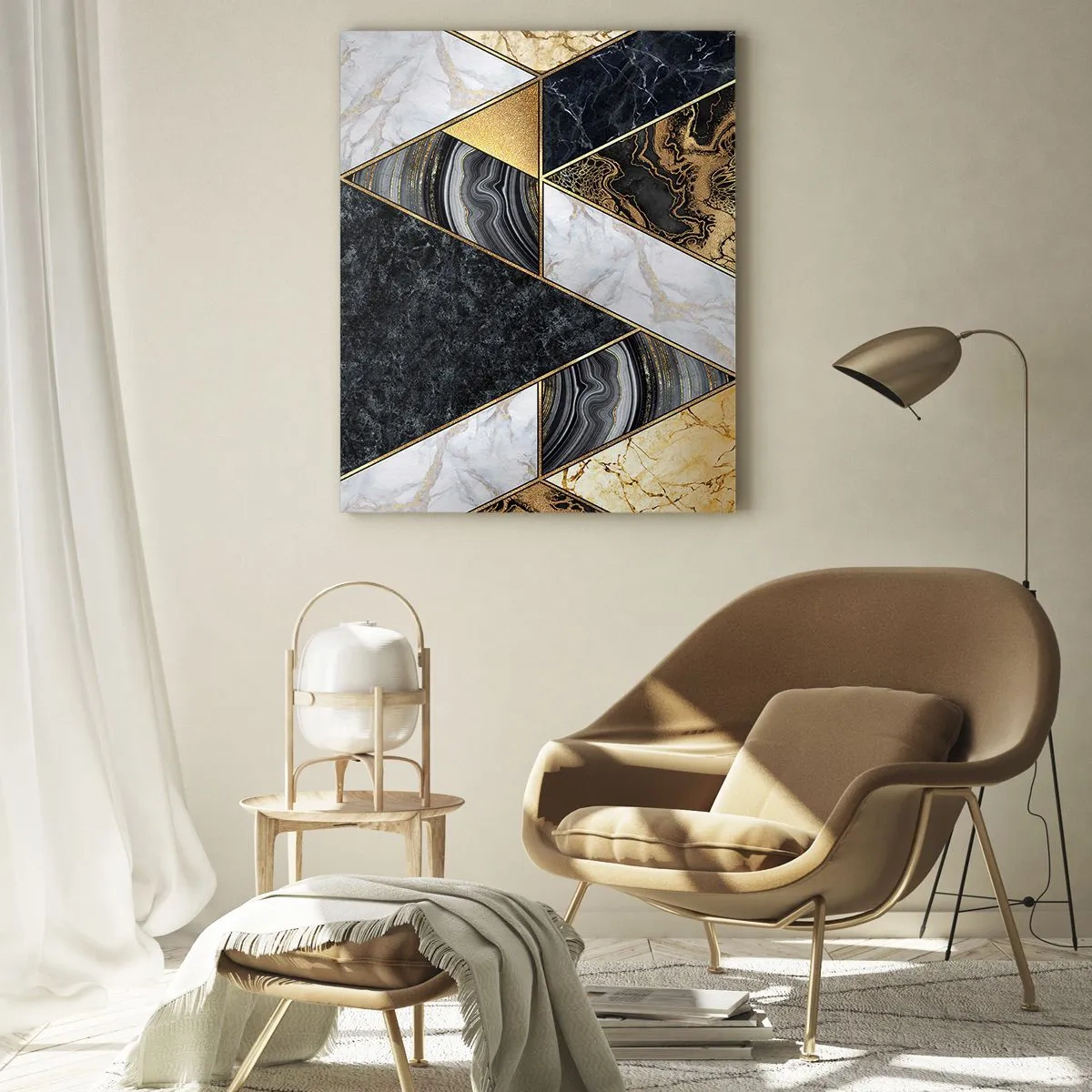 Obraz na skle - Kámen vedle kamene - 50x70 cm