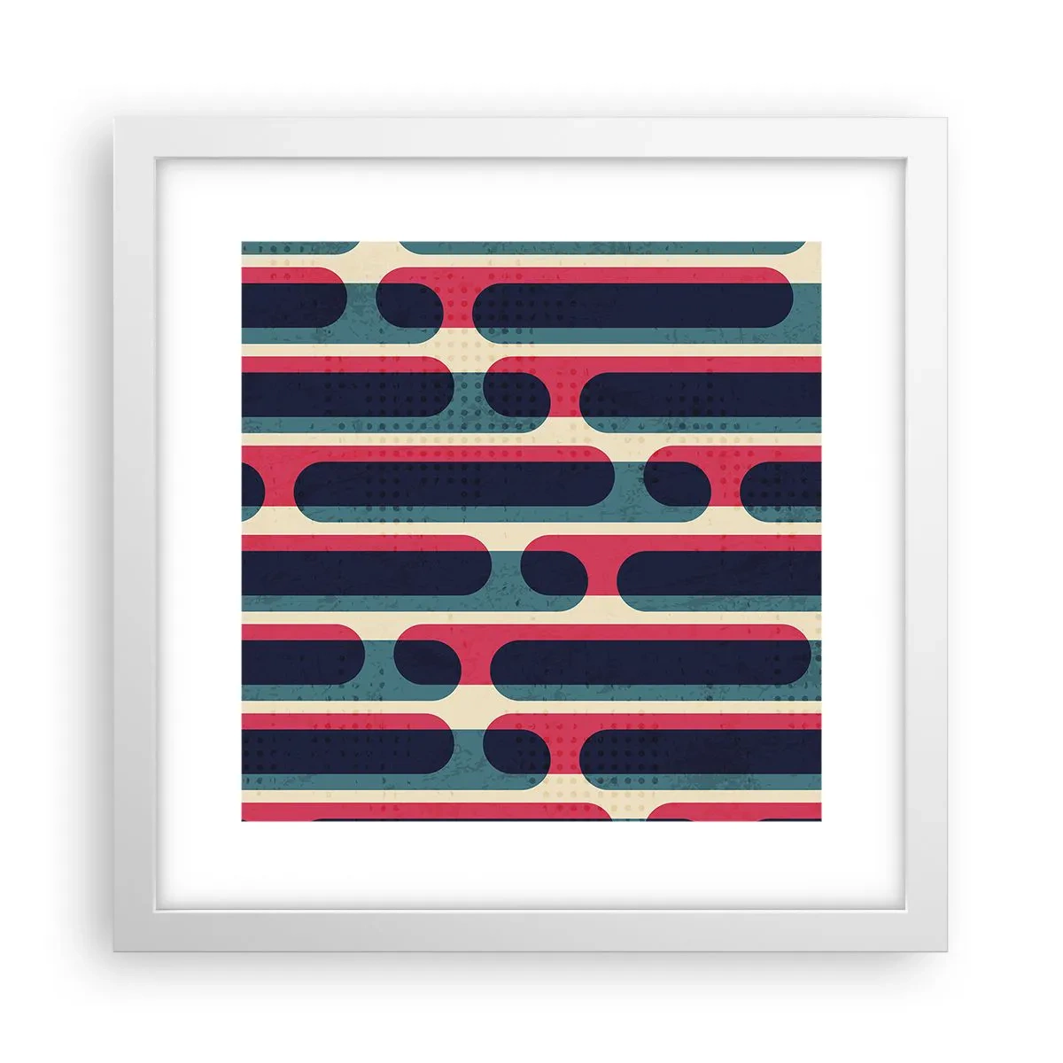 Plakát v bílém rámu - Dovnitř a dopředu - 30x30 cm
