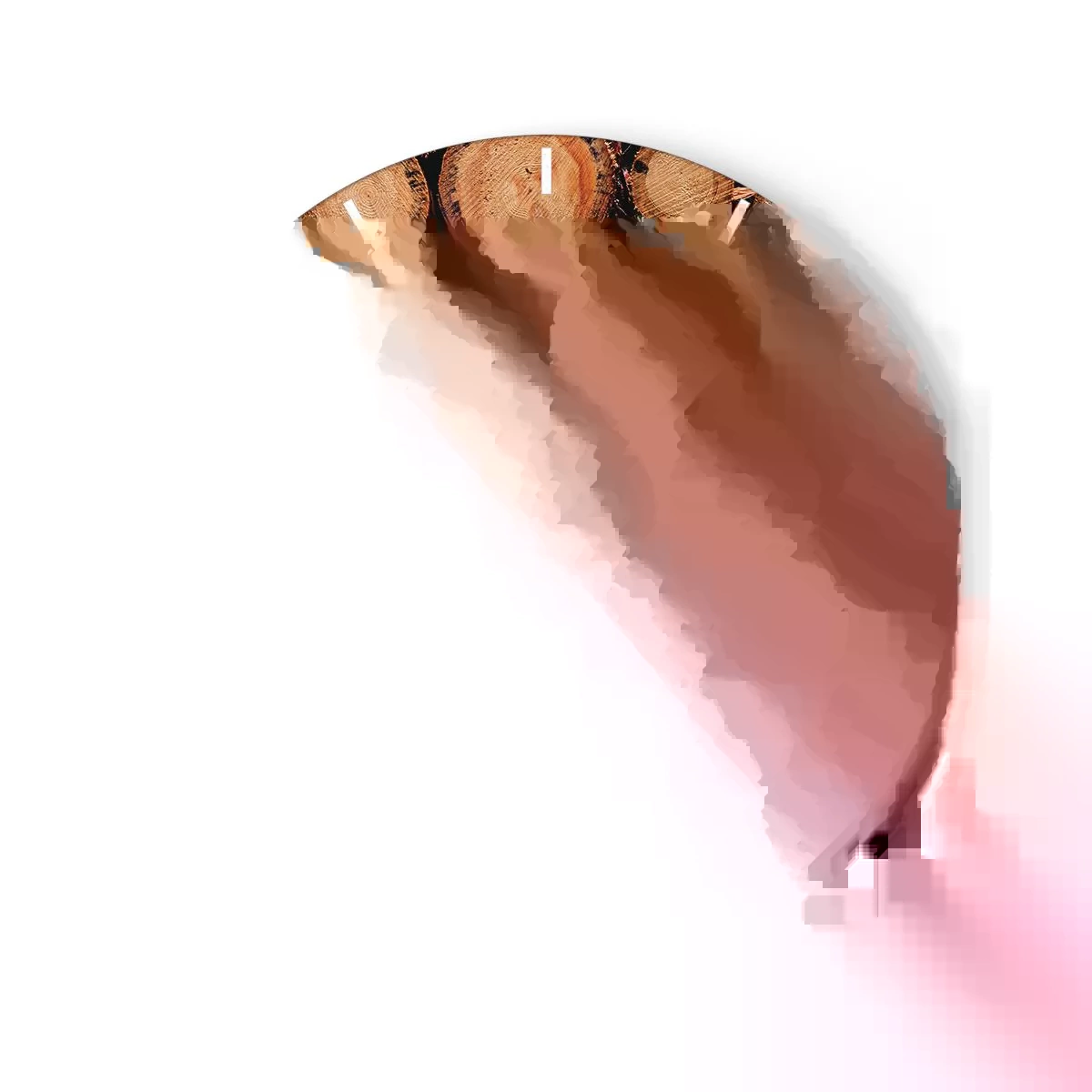 Nástěnné hodiny - Řezané kmeny stromů uspořádané v přírodní kompozici - 30x30cm - Nový začátek - Moderní nástěnná dekorace do obývacího pokoje, kuchyně a ložnice ARTTOR