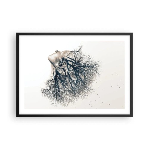 Plakát v černém rámu - Okouzlená šepotem stromu - 70x50 cm