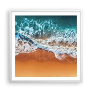 Plakát v bílém rámu - Vždy pár - 60x60 cm