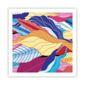 Plakát - Barevný nepořádek - 60x60 cm