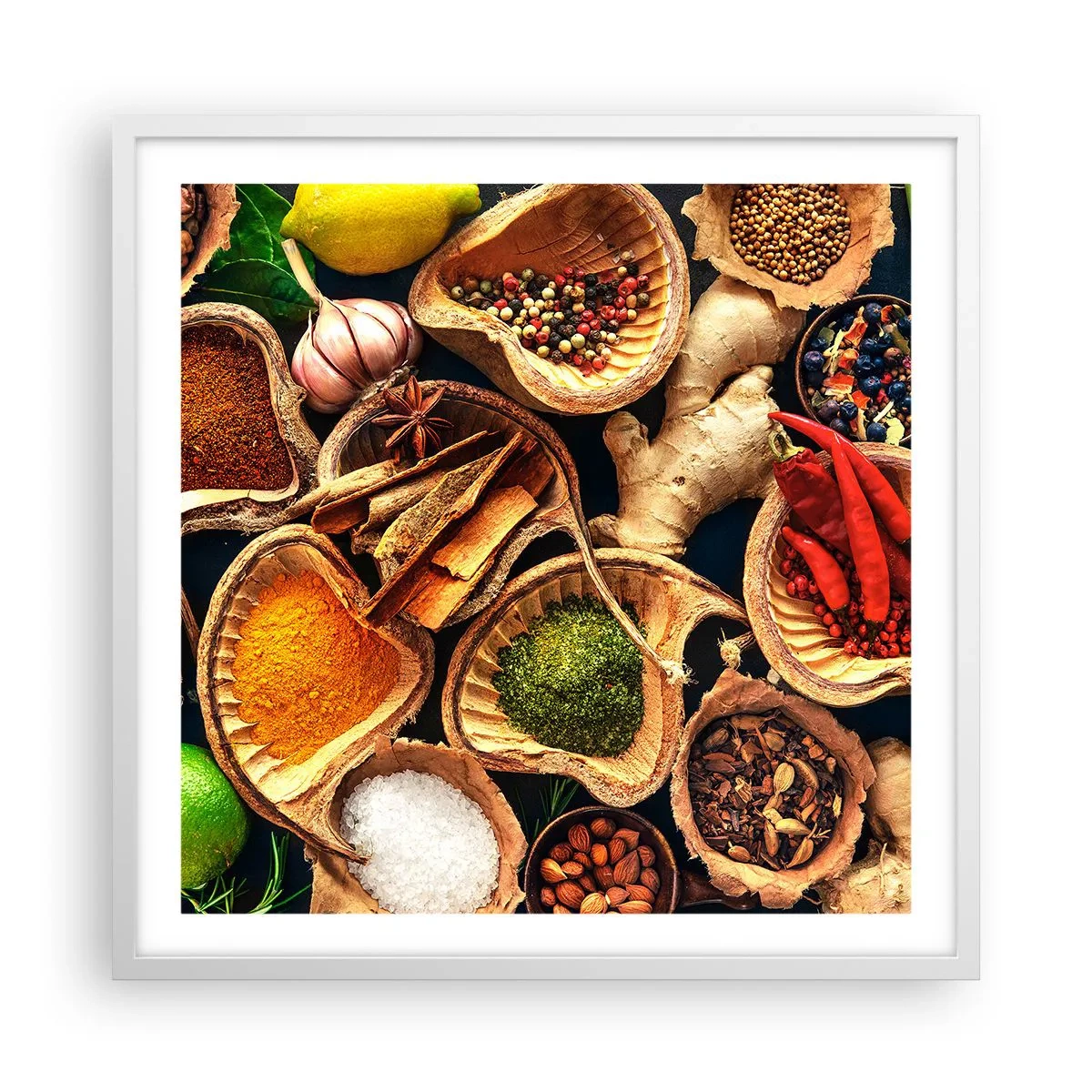 Plakát v bílém rámu - Vezmi si, co chceš - 60x60 cm