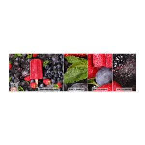 Vzor Fototapety Samolepicí Deluxe Sticker - Chuť horkého léta - Zmrzlina, Ovoce, Zdraví - 100x30 cm