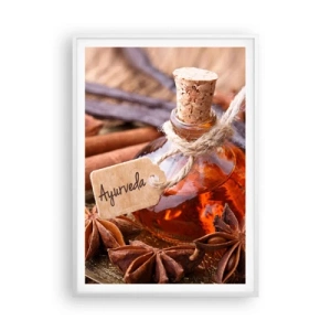 Plakát v bílém rámu - K jednotě těla a ducha - 70x100 cm